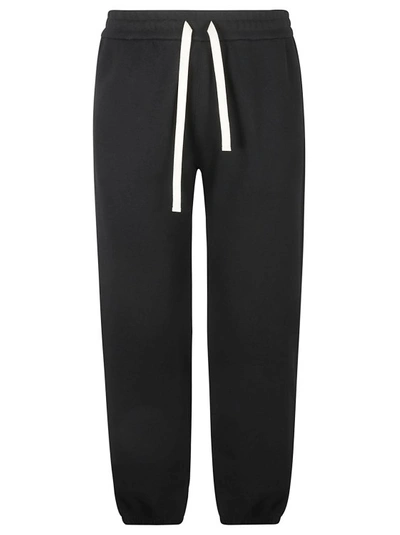 Jil Sander Drawstring-waist Jersey Track Trouser In Black