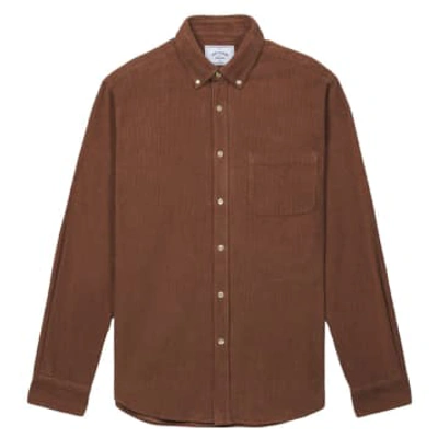 Portuguese Flannel Lobo Cord Shirt Brown