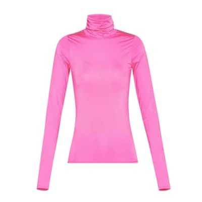 Forte Forte Long-sleeved Roll-neck T-shirt In Pink