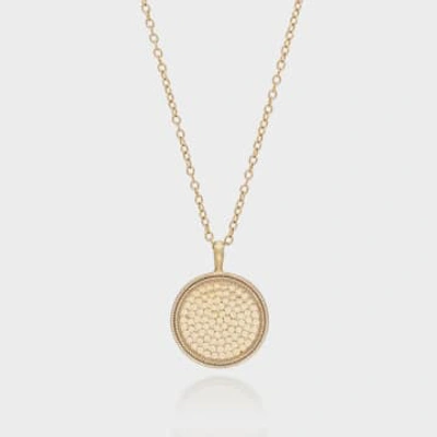 Anna Beck Classic Large Medallion Necklace In Gold