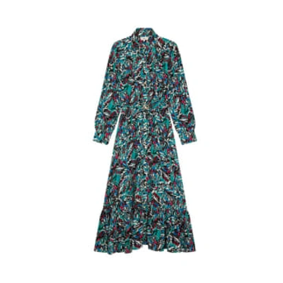 Suncoo Calipso Printed Dress In Vert