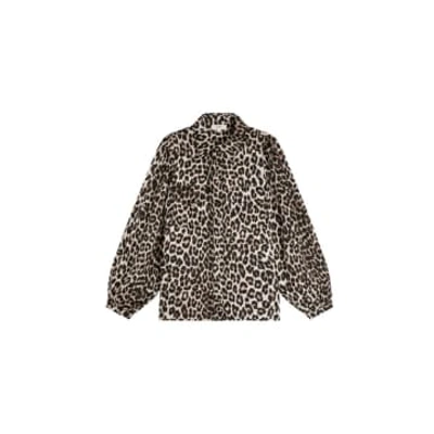 SUNCOO LANNA SHIRT IN BEIGE LEOPARD