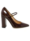 Gianvito Rossi Black Patent Ribbon Jane 100 Pumps In Black