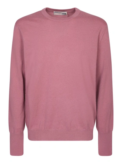 Ballantyne Crew-neck Cashmere Jumper In Pink