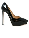 Gianvito Rossi Patent Leather Platform Pumps In Black