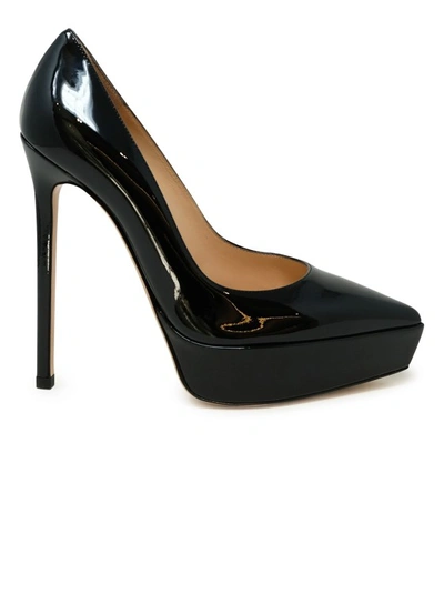 Gianvito Rossi 135mm Patent Leather Pumps In Black