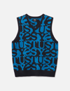 STUSSY STACKED SWEATER VEST