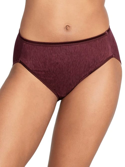 Vanity Fair Illumination Hi-cut Brief In Flushed Fig