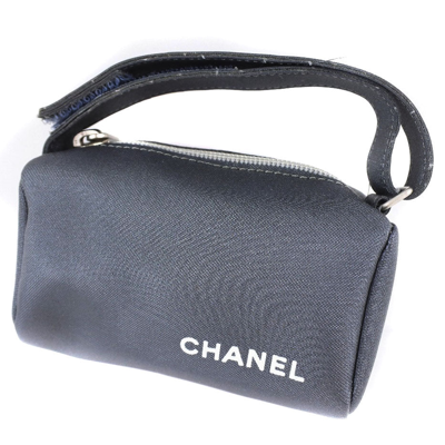 Pre-owned Chanel Grey Synthetic Clutch Bag ()