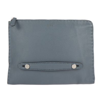 Fendi Grey Leather Shoulder Bag ()