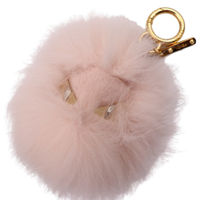 Fendi Pink Faux Fur Wallet Jewelry ()