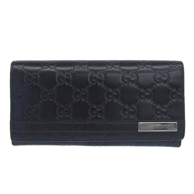 Gucci -- Black Leather Wallet  ()