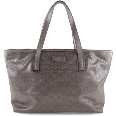 Pre-owned Gucci Gg Imprimé Brown Canvas Tote Bag ()