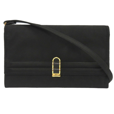 Hermes Hermès -- Black Suede Shoulder Bag ()