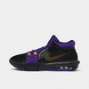 Nike Lebron Witness 8 Basketball Shoes In Black/university Gold/fiery Purple