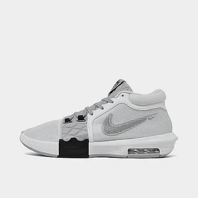 Nike Lebron Witness 8 Basketball Shoes In White/black/light Smoke Grey