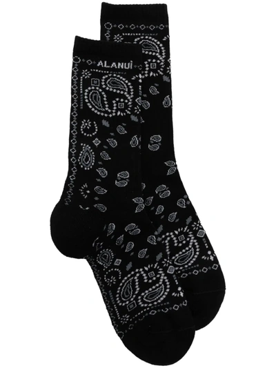 Alanui Paisley-print Socks In Multi-colored