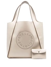 Stella Mccartney Stella Logo Square Tote Bag In Black