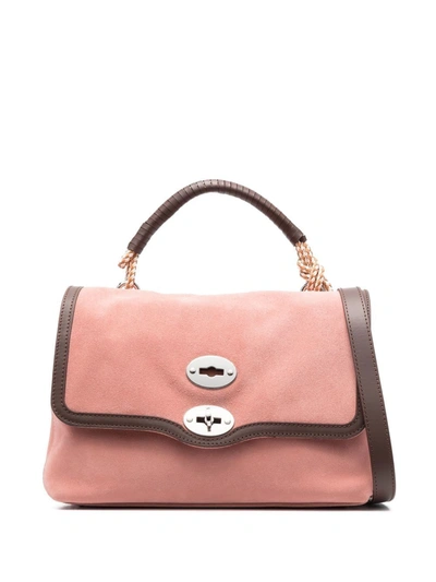 Zanellato Postina Suede Tote Bag In Pink