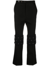 NAMACHEKO BLACK LOWTHER CROPPED TROUSERS