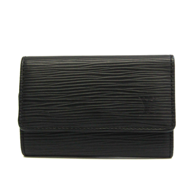 Pre-owned Louis Vuitton Multiclés Black Leather Wallet  ()