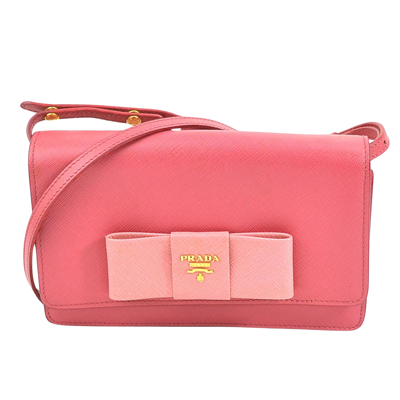 Prada Saffiano Leather Shopper Bag () In Pink