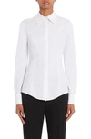 VALENTINO FITTED COTTON POPLIN BUTTON-UP SHIRT