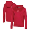 UNDER ARMOUR UNDER ARMOUR RED UTAH UTES 2023 SIDELINE PERFORMANCE PULLOVER HOODIE