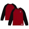 Mitchell & Ness Men's  Scarlet Nebraska Huskers Legendary Slub Raglan Long Sleeve T-shirt In Scarlet