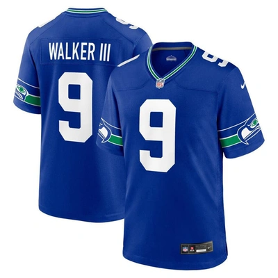 Nike Kenneth Walker Iii Seattle Seahawks  Men's Nfl Game Football Jersey In Blue