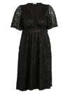 KIYONNA WOMEN'S STARRY SEQUIN-EMBELLISHED LACE DRESS