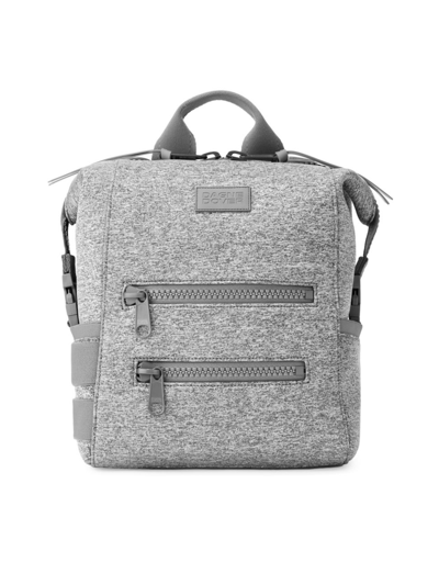Dagne Dover Small Indi Water Resistant Diaper Backpack In Heather Grey