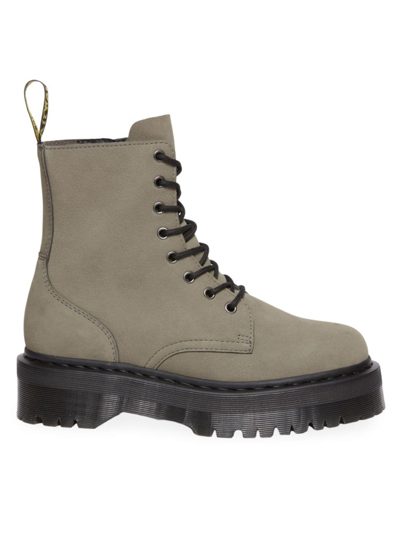 Dr. Martens' Jadon Leather Ankle Boots In Grey