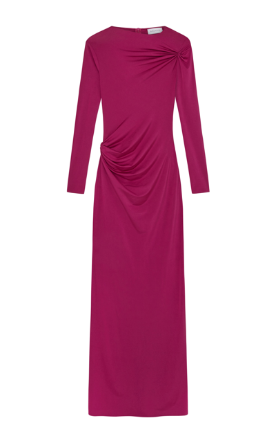 16arlington Nubria Gathered Jersey Maxi Dress In Pink