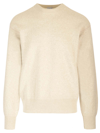 Burberry Beige Wool Sweater In White