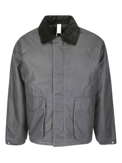 Sunflower Waxed Short Jacket In Grey