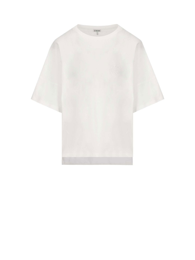 Loewe T-shirt In White Multicolor
