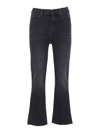 7 For All Mankind High-rise Flared Jeans In Black