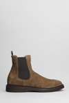 OFFICINE CREATIVE HOPKINS FLEXI 204 ANKLE BOOTS IN BROWN SUEDE