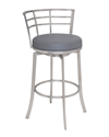 Armen Living Viper 26 Counter Height Bar Stool In Grey