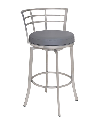 Armen Living Viper 26 Counter Height Bar Stool In Grey