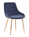 Armen Living Heidi Dining Chair In Blue