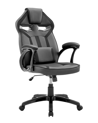 Armen Living Aspect Adjustable Racing Gaming Chair In Black