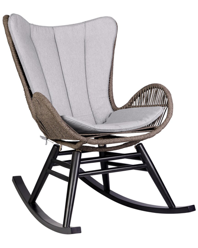 Armen Living King Indoor Outdoor Lounge Chair In Grey