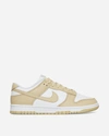 NIKE DUNK LOW RETRO SNEAKERS WHITE / TEAM GOLD