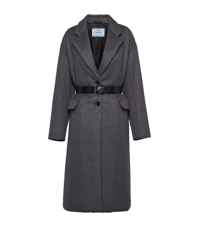 Prada Cashmere-wool Belted Coat