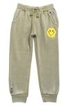 Vintage Havana Kids' Burnout Fleece Joggers In Olive