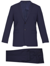 Tonello Blue Wool Two-piece Suit In Blue