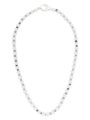 Hatton Labs Sterling Silver Pearl And Bead Necklace In White