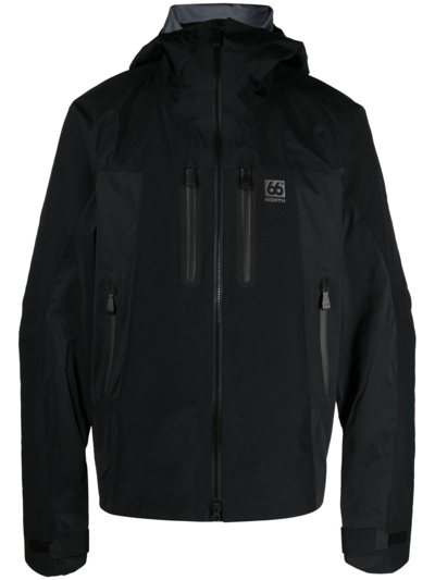 66 North Hornstrandir Hooded Gore-tex Pro Jacket In Black
